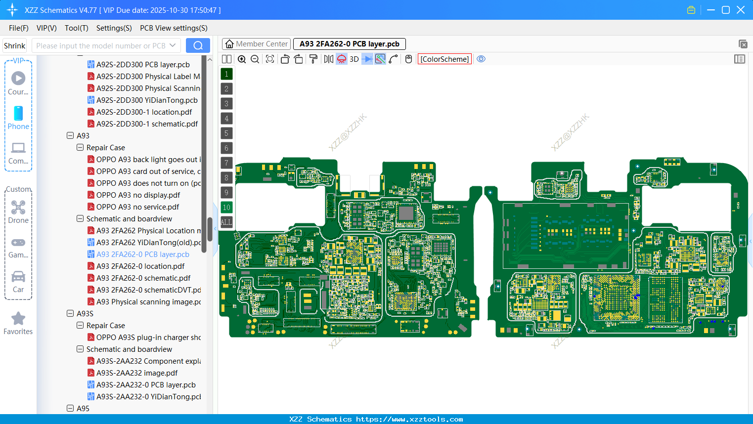 OPPO A93 2FA262-0 PCB Layer
